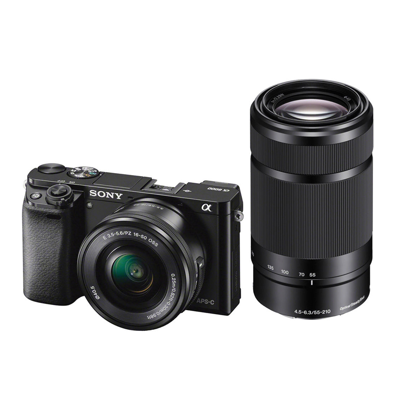 Alpha A6000 Mirrorless Digital Camera with 16-50mm and 55-210mm Lenses