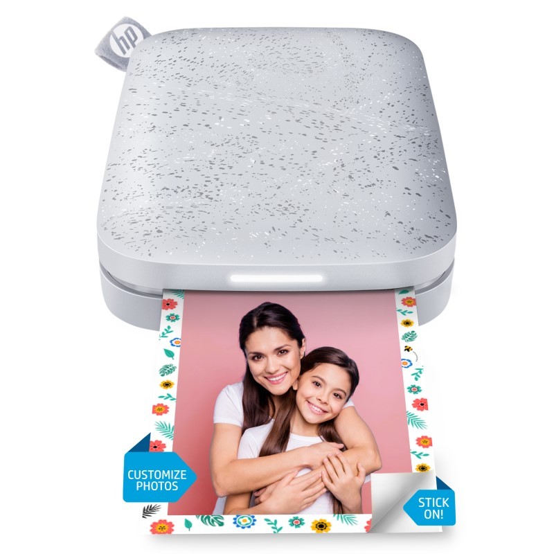 Sprocket Portable 2x3" Instant Photo Printer (Luna Pearl), Prints From iOS or Android Devices