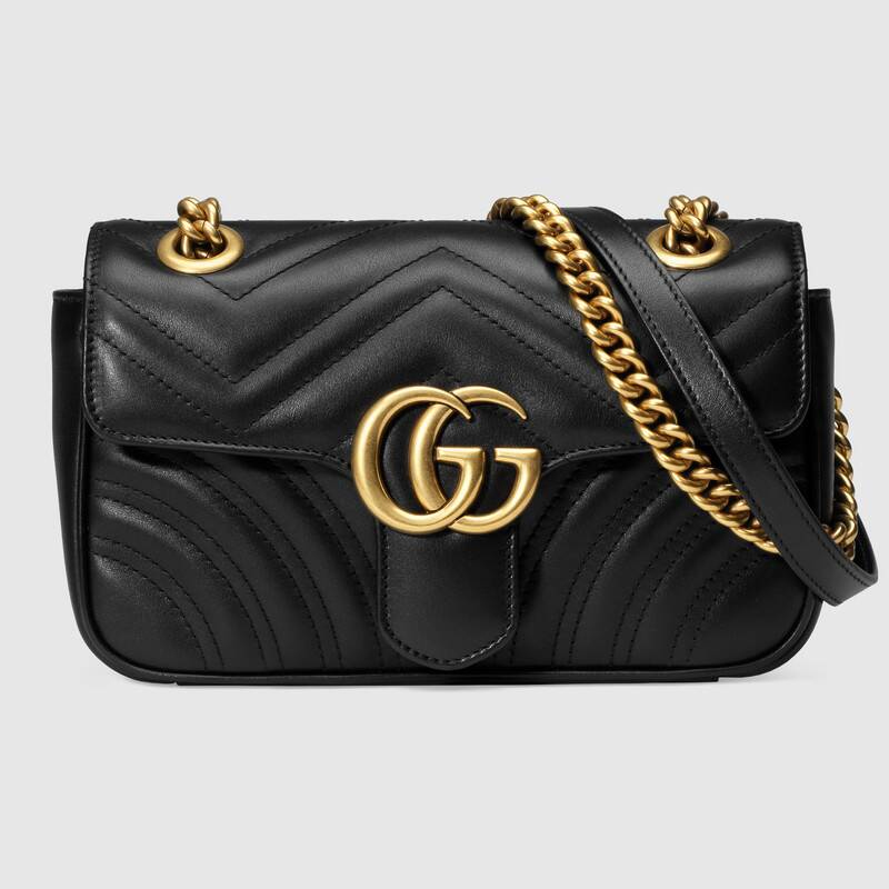 GG Marmont Matelasse Mini Bag - (Black)
