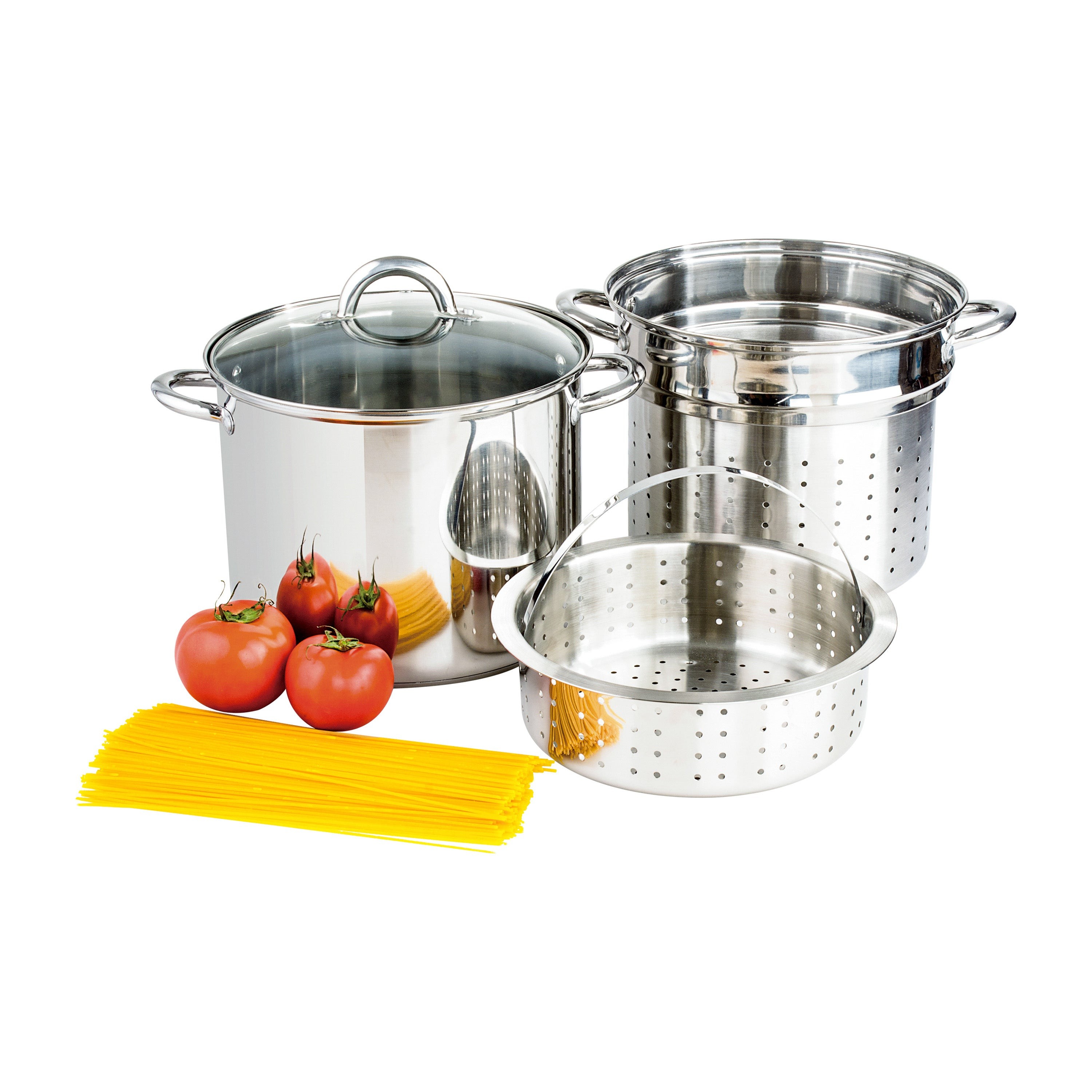 4pc 8qt Stainless Steel Multicooker