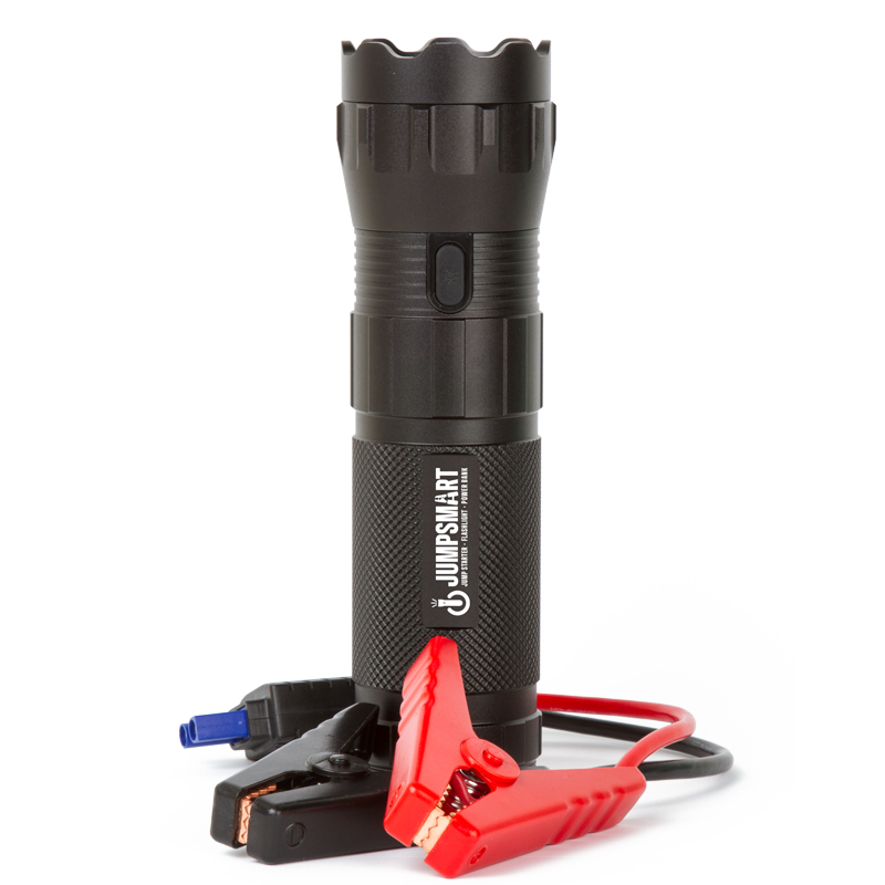 Jump Starter Flashlight with Built-In Power Bank