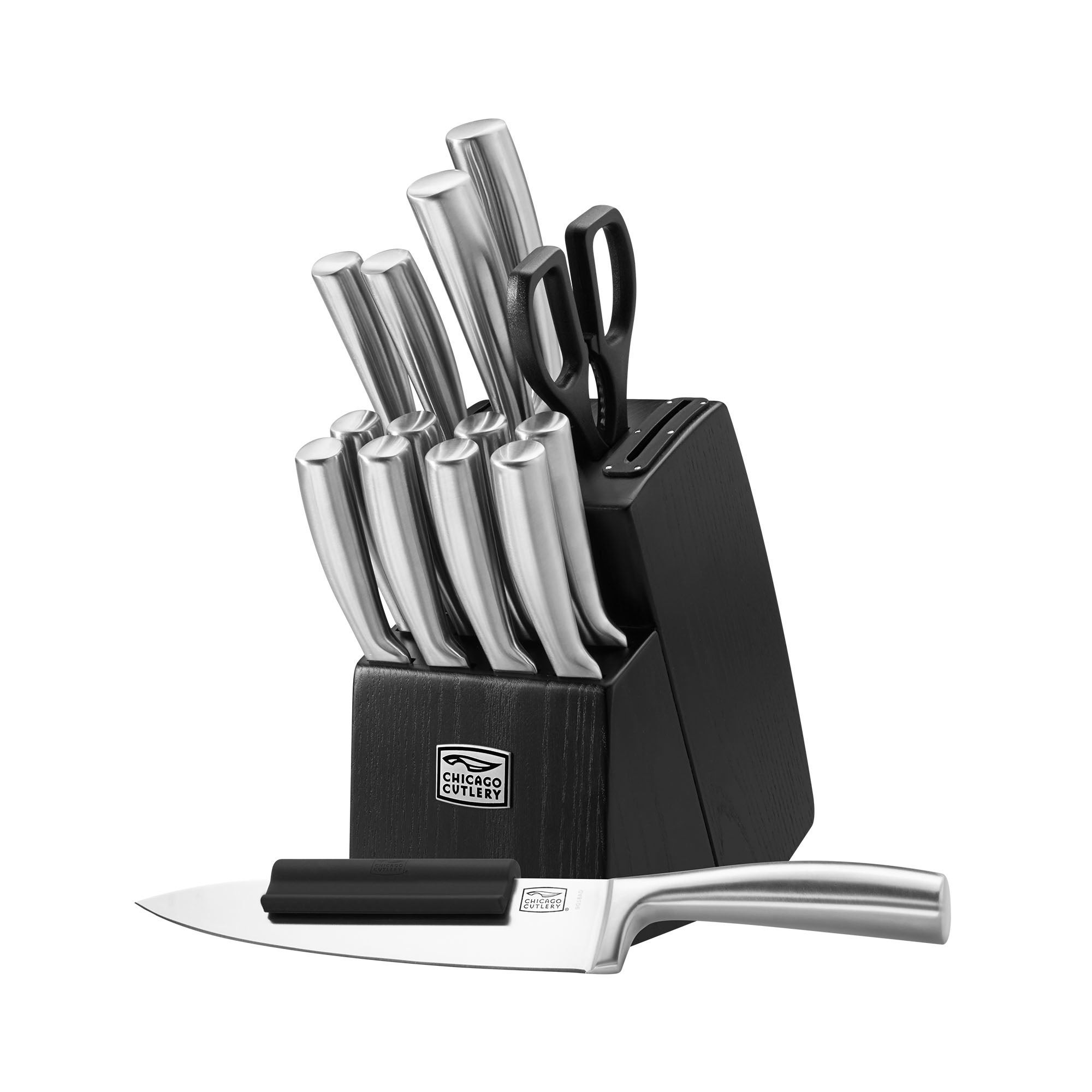 Malden 16pc Stainless Steel Knife Block Set