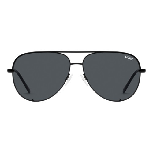 Quay Polarized High Key Extra Large Sunglasses, Black/Smoke Polarized Black/Smoke Polarized