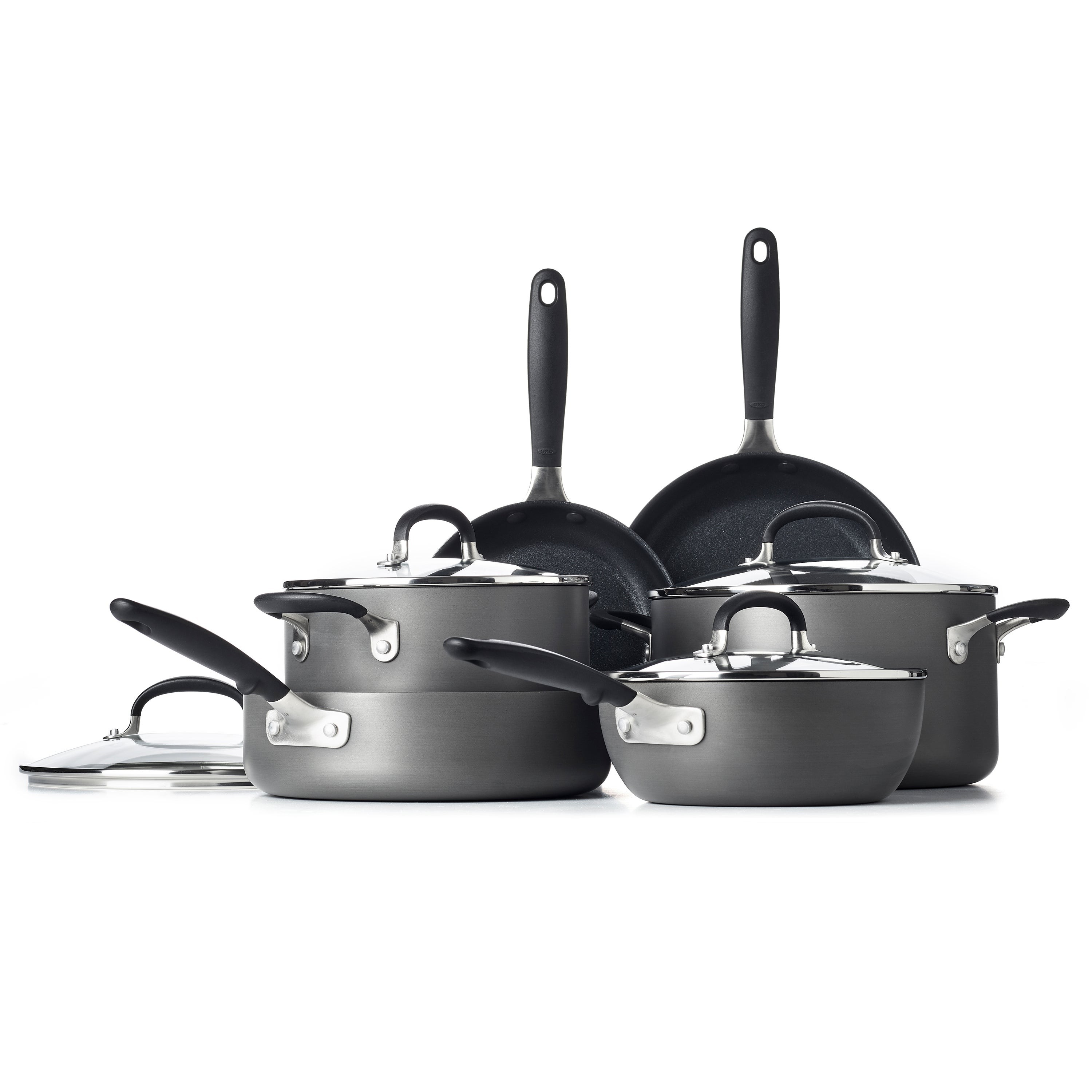 Good Grips 10pc Hard Anodized Nonstick Cookware Set