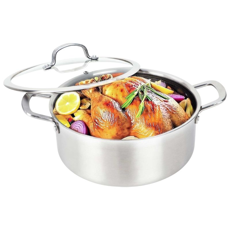 6-QT Dutch Oven w/Glass Lid - SS