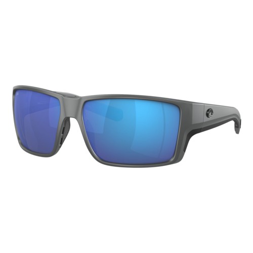 Costa Reefton Pro Sunglasses Matte Gray/Blue Mirror 580G, Size 63 frame