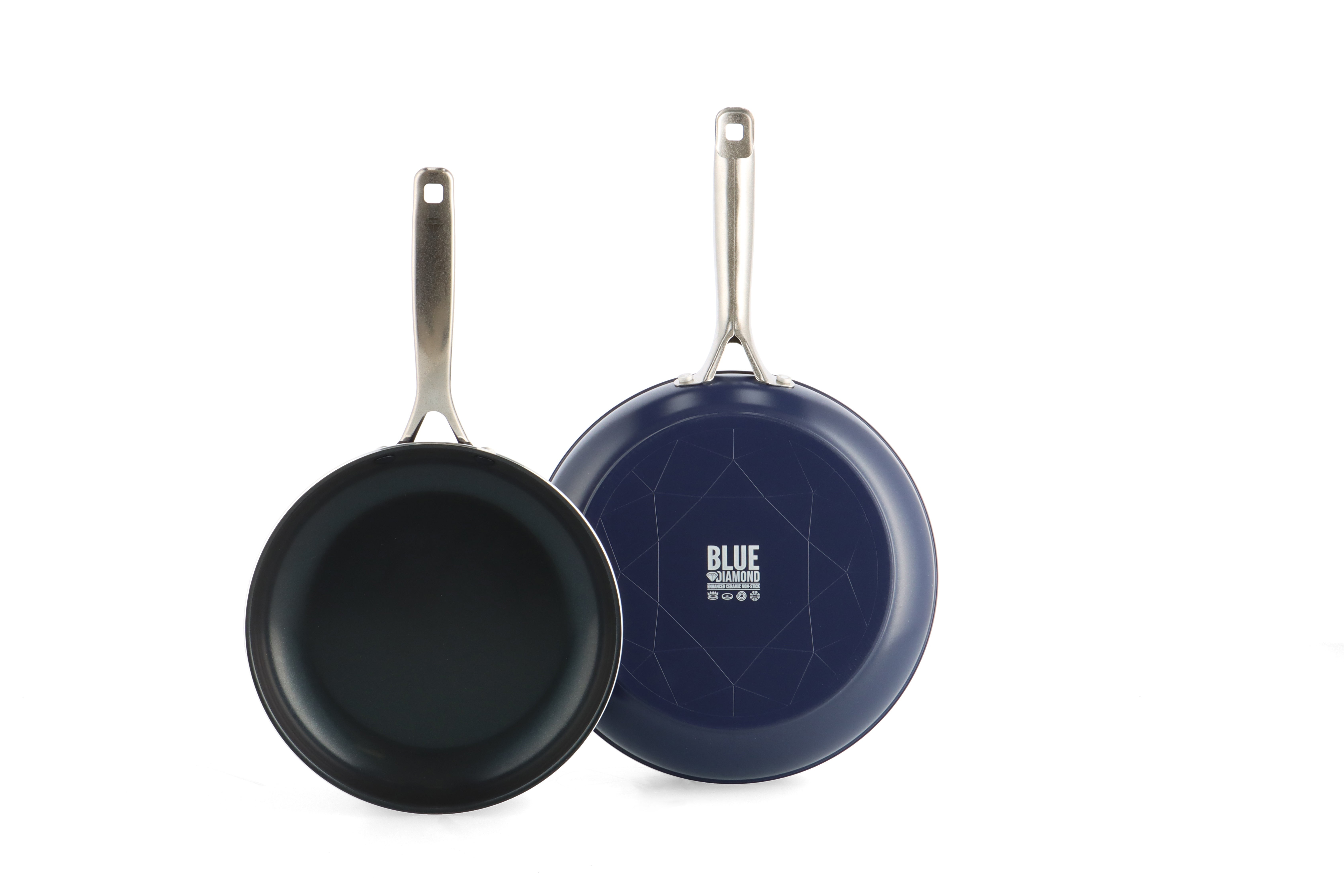 2pc Classic Nonstick Ceramic Fry Pan Set