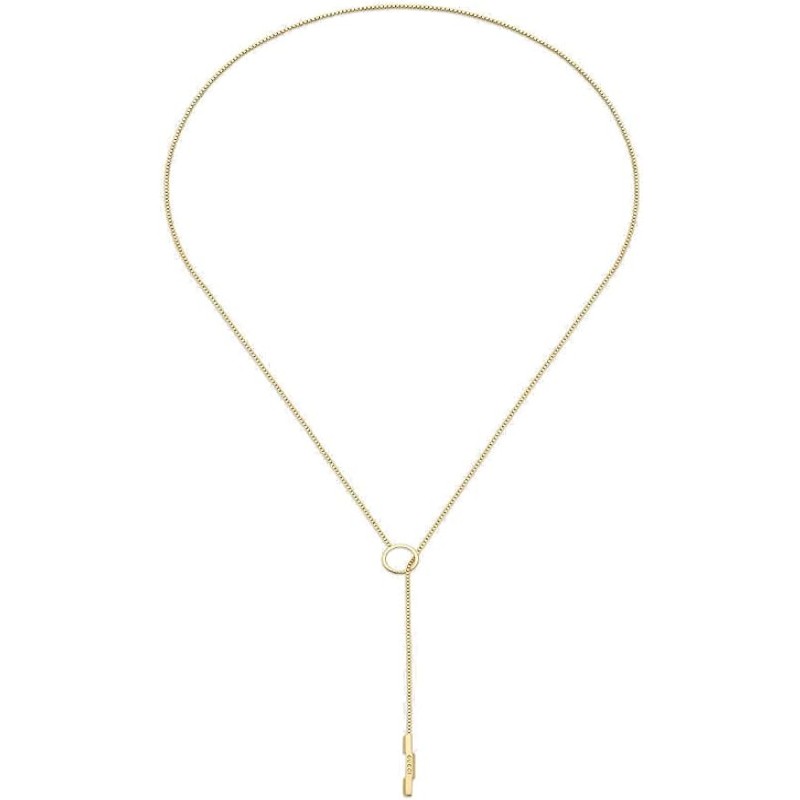 18K Yellow gold Link to Love Lariat Necklace