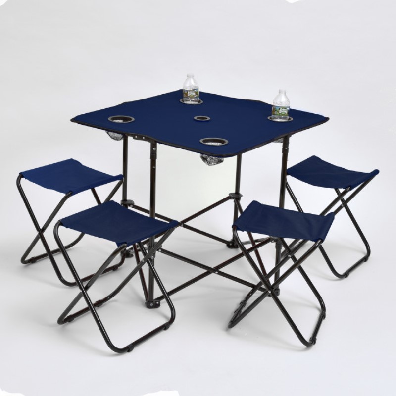 Stadium Table And Chairs - (Navy)