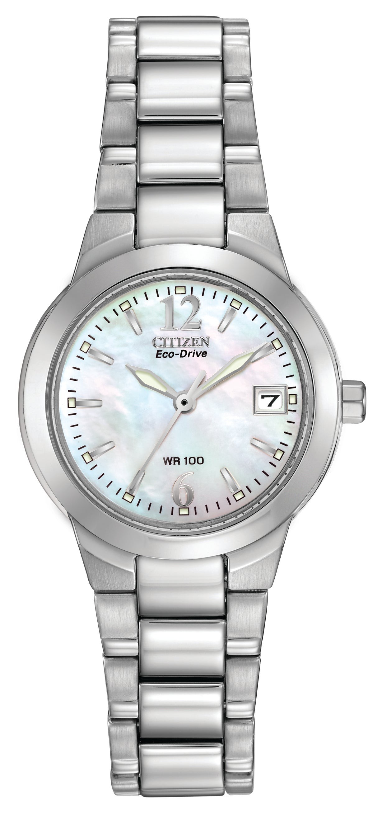 Ladies Chandler Eco-Drive Silver-Tone Watch Mother-of-Pearl
