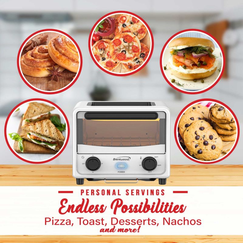 3L Mini Toaster Oven - White