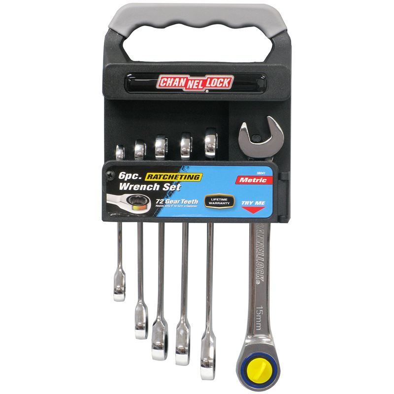 6 - Piece ChannelLock Metric Ratcheting Wrench Set