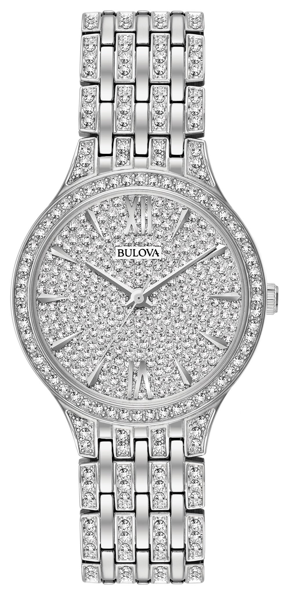 Ladies Crystal Collection Fully Paved Swarovski Watch Crystal Dial