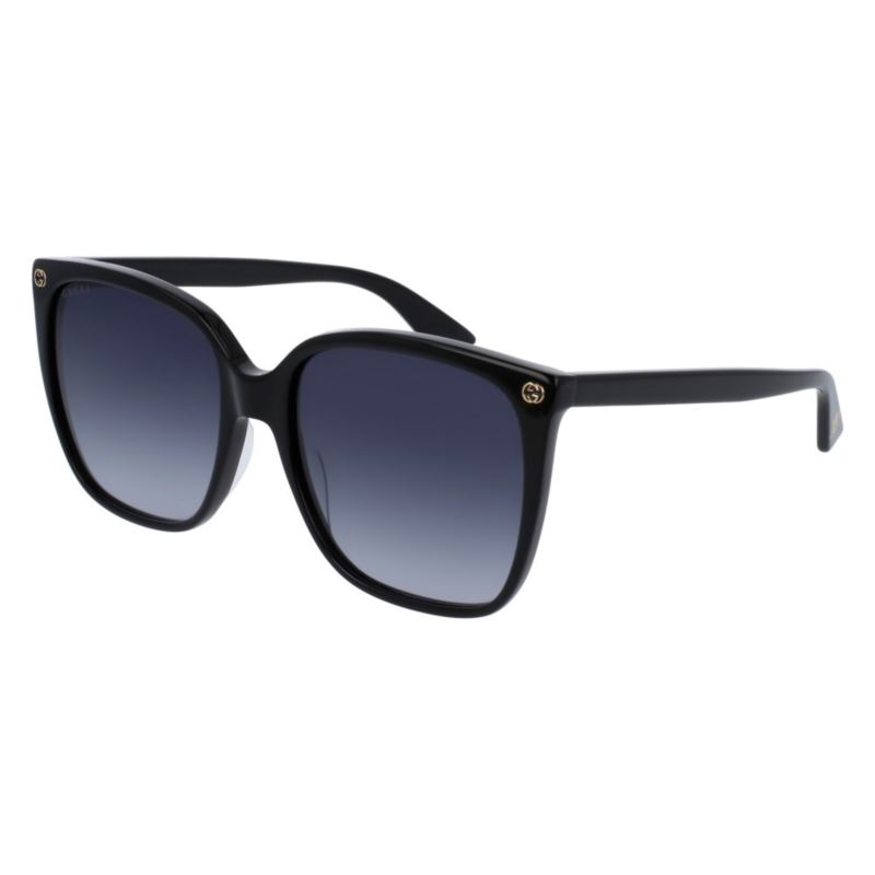 Ladies Rectangular Sunglasses - (Black)