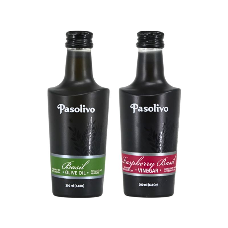Basil Olive Oil & Raspberry Basil Vinegar 200 mL