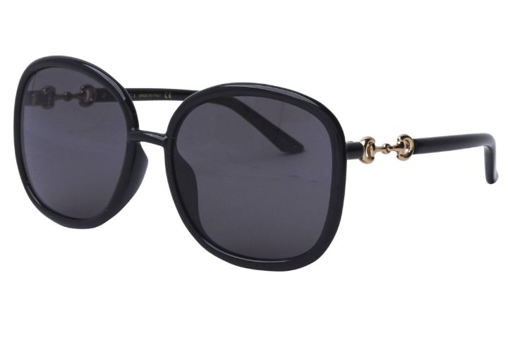 Gucci Black Frame  Grey Lens Sunglasses