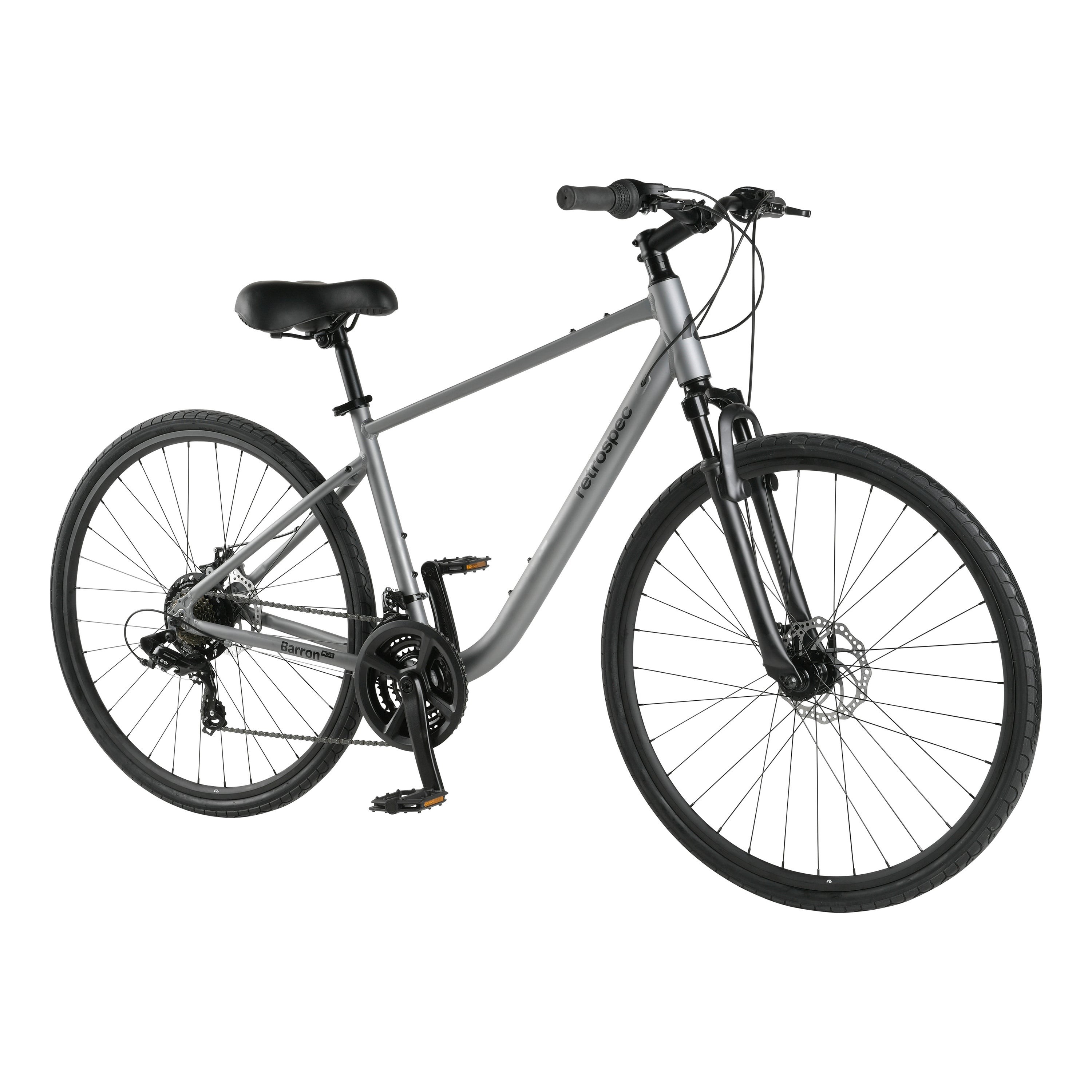 Barron Plus Comfort Hybrid Bike - 21 Speed Matte Shale