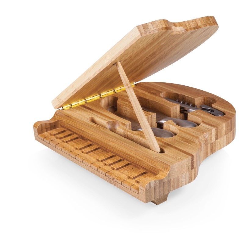 Piano Cheese Cutting Board & Tools Set (Bamboo)