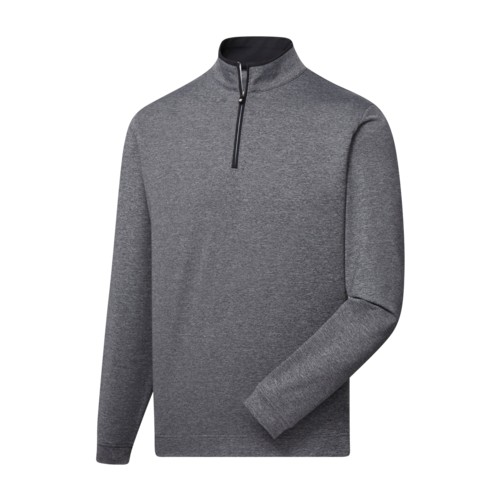 FootJoy Lightweight Solid Mid-Layer Heather Charcoal, Size X-Large X-Large, Heather Charcoal