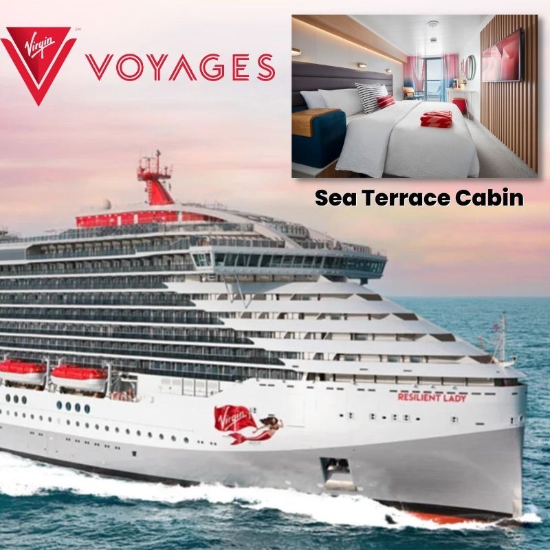 6-8 Night Caribbean or any 4-8 Night Mediterranean Cruise Sea Terrace Cabin