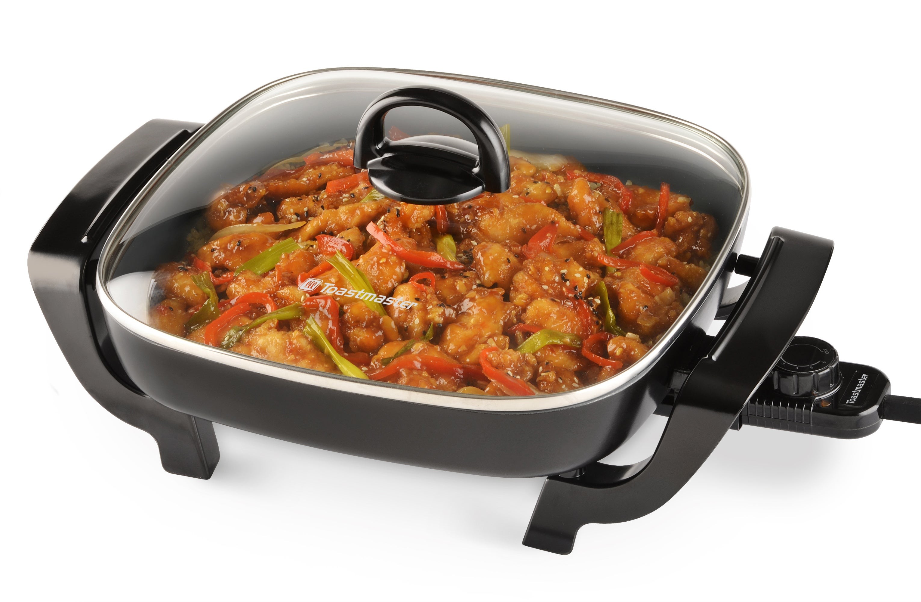 12" Nonstick Electric Skillet w/ Removable Power