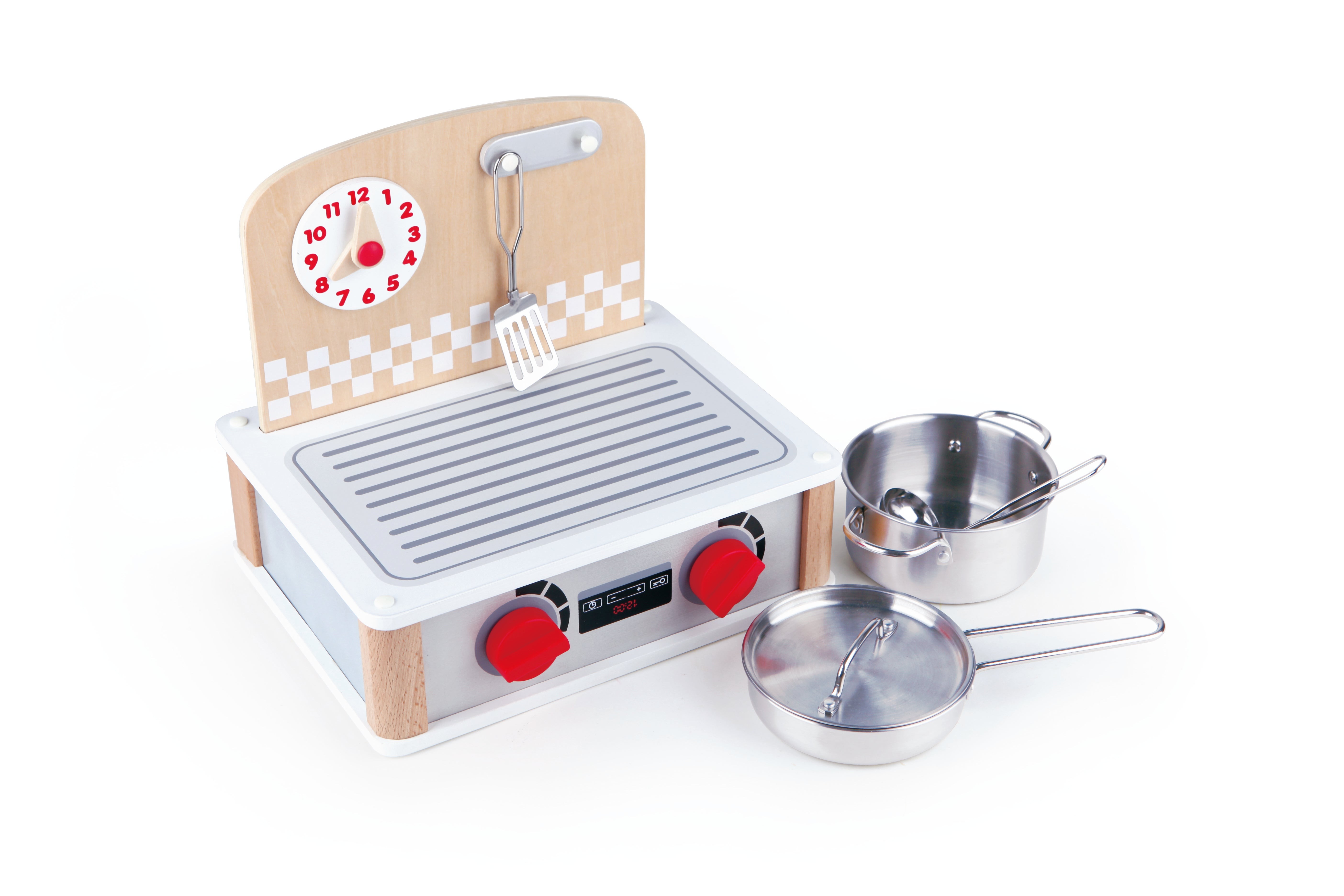 2-in-1 Toy Kitchen & Grill Set Ages 3+ Years