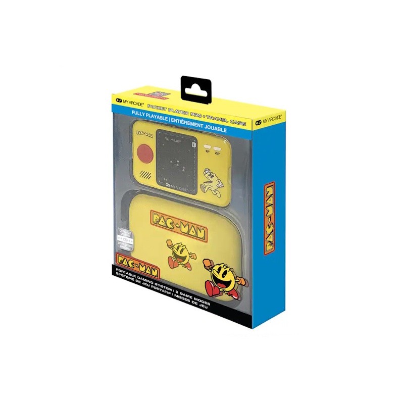 Pac-Man Portable Gaming System with Case