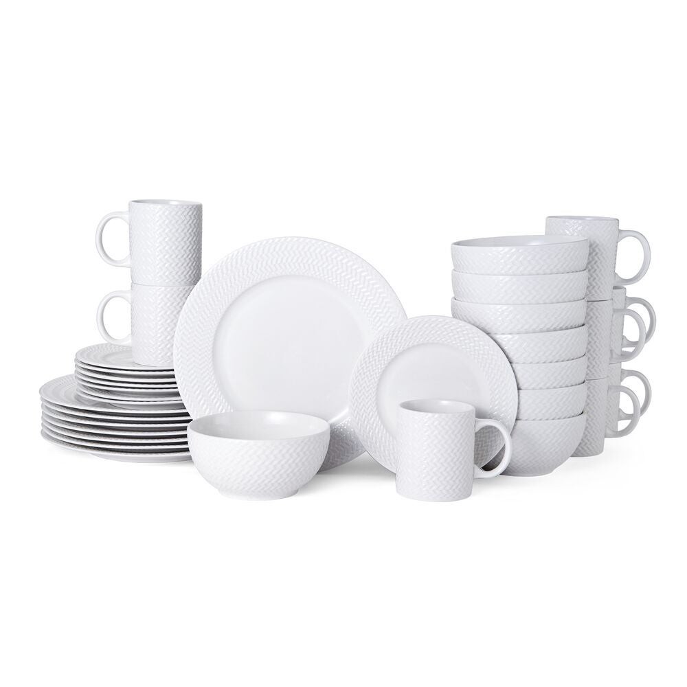 Winston 32pc Porcelain Dinnerware Set