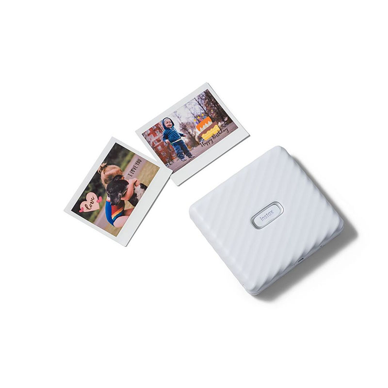 Instax Link Wide Wireless Photo Printer - (Ash White)