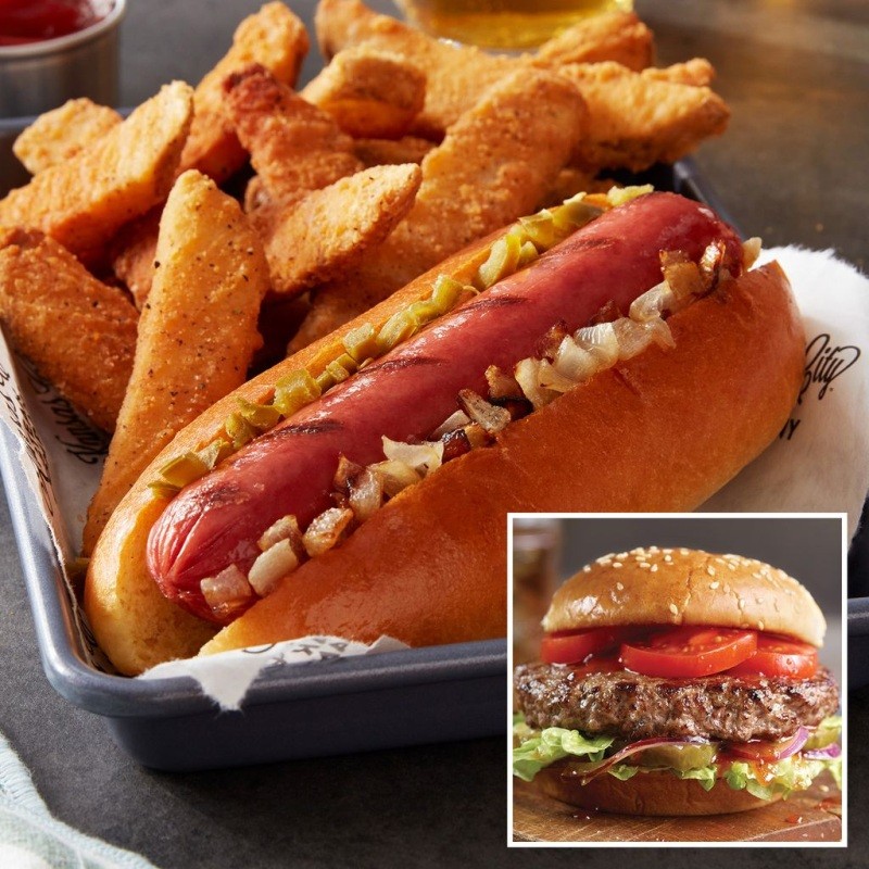 Burgers Hot Dogs and Fries