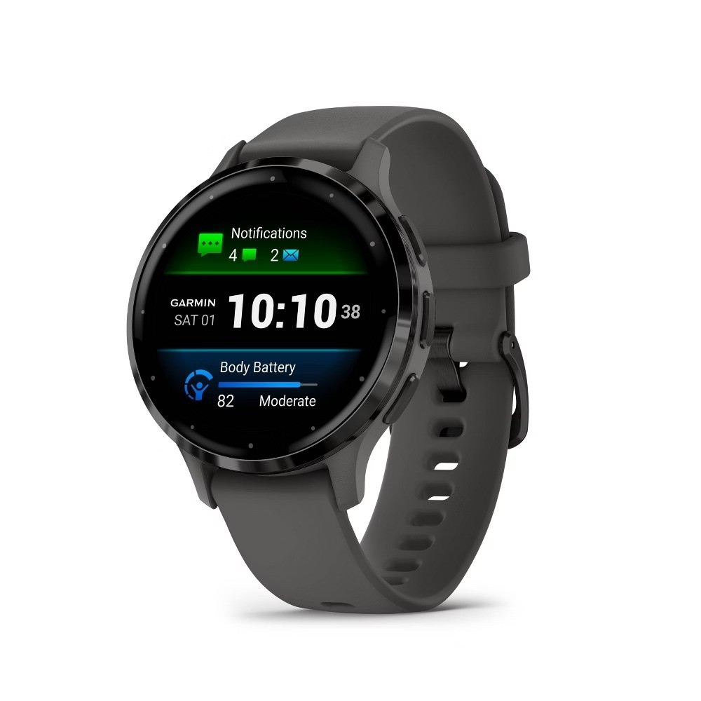 Venu 3S Slate S.S. Bezel Pebble Gray Case and Silicone Band