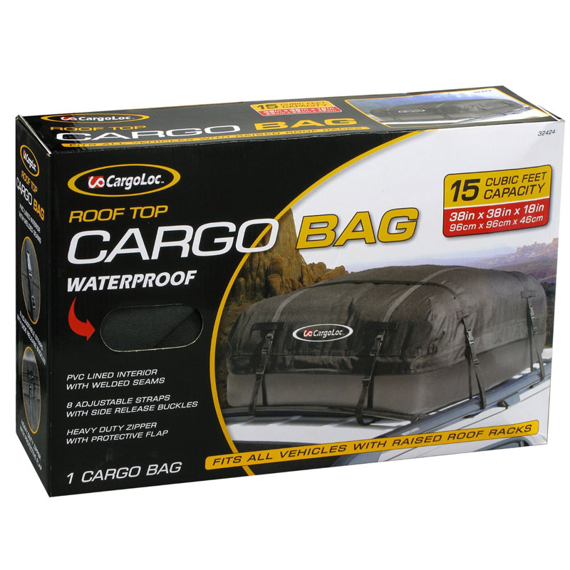 Cargoloc Deluxe Roof Top Waterproof Cargo Carrier - (15 Cubic Feet)