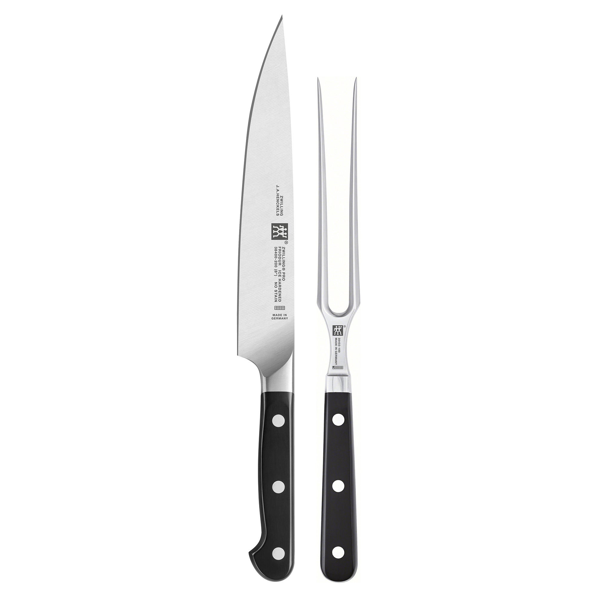 2pc Pro Carving Knife & Fork Set