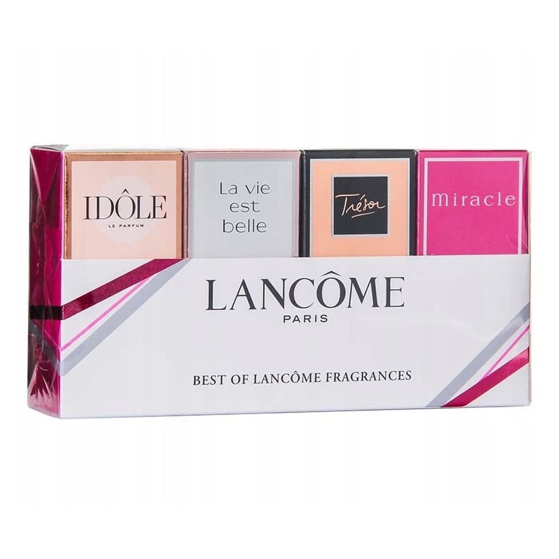 Lancome (W) 4Pc Mini Set: Tresor 7.5ML EDP/ Idole 5Ml EDP/La Vie Est Belle 4ML EDP/Miracle 5ML EDP