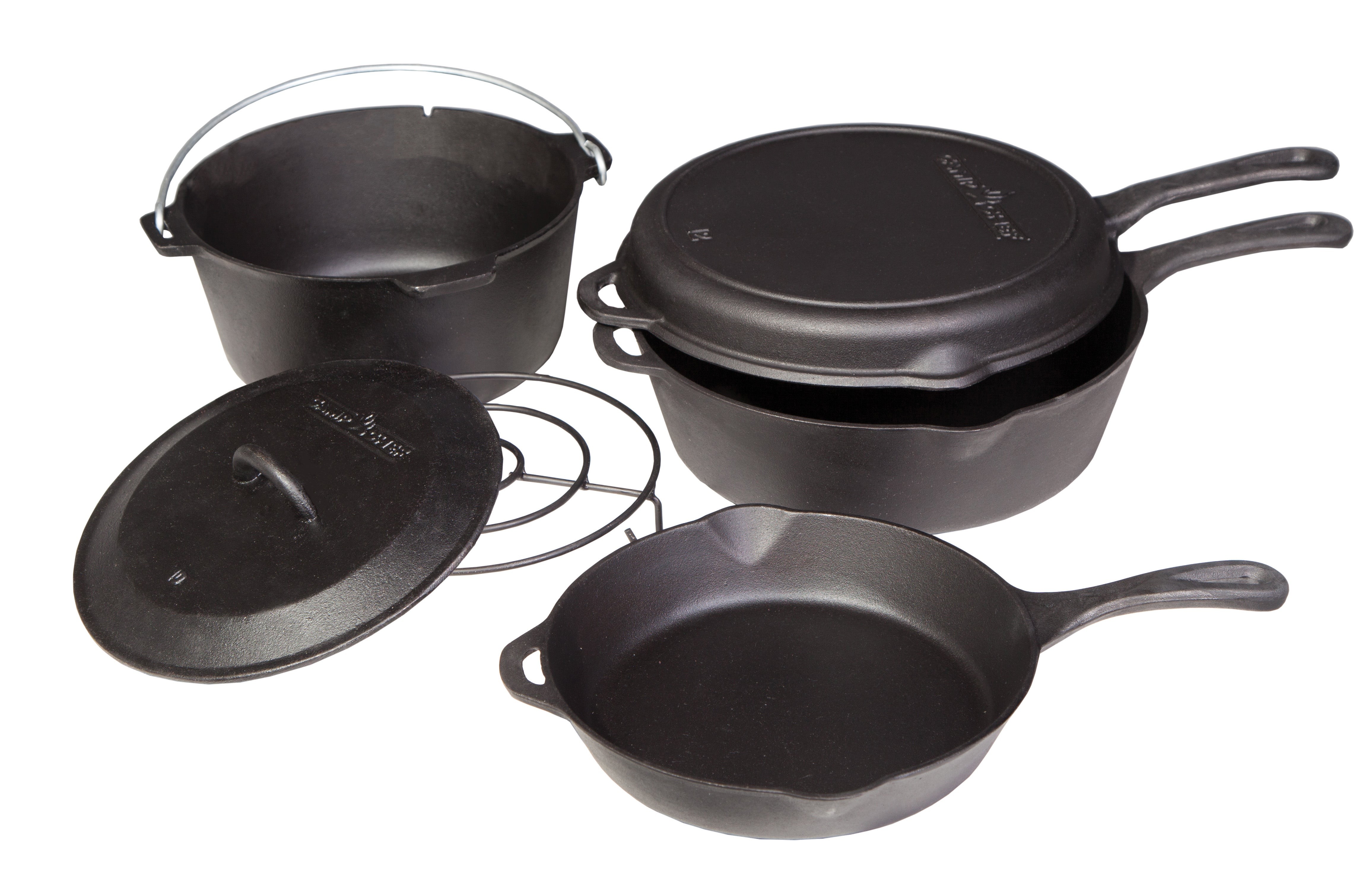 6pc Cast Iron Cookware Set