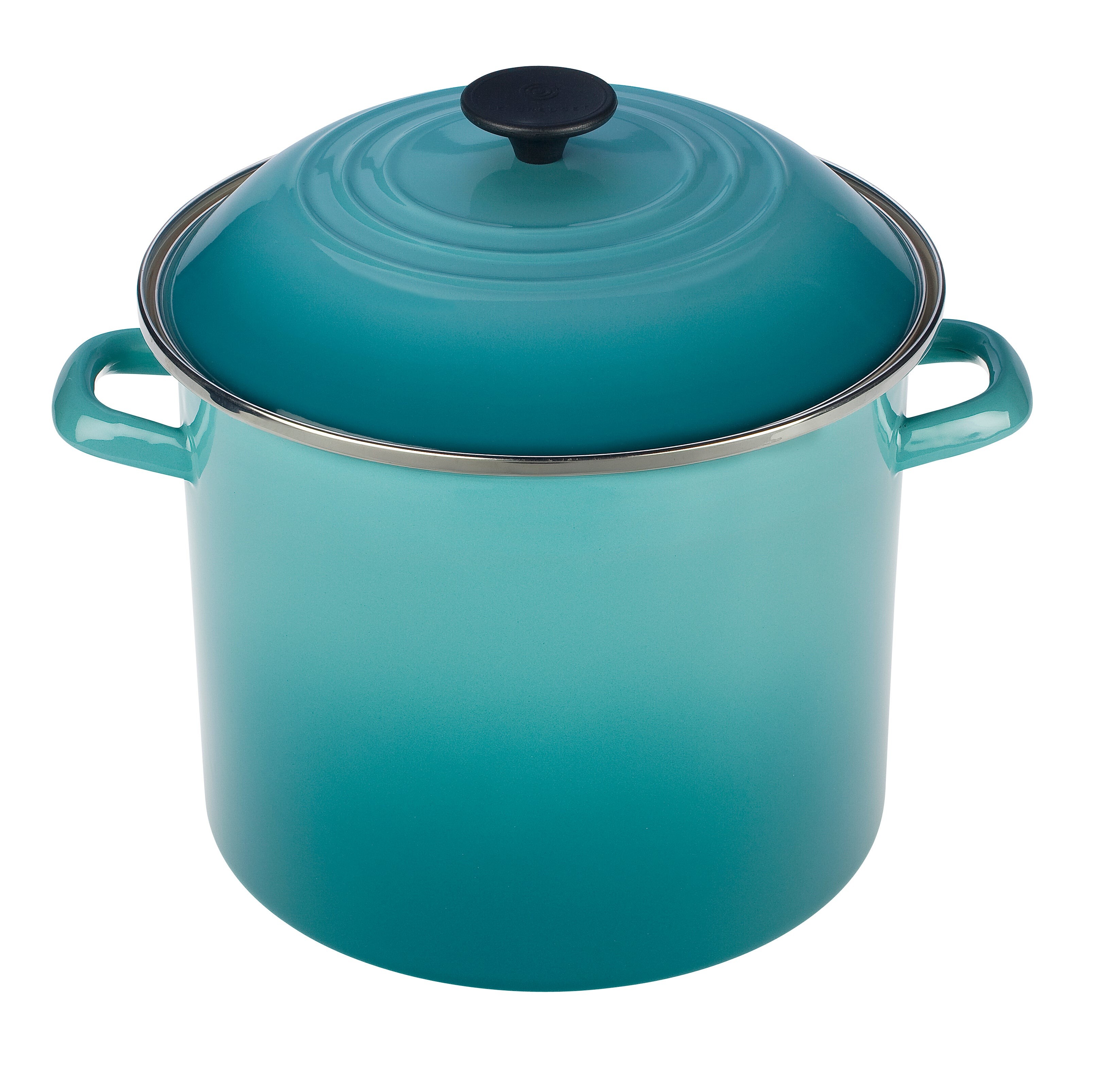 8qt Enamel on Steel Covered Stockpot Caribbean