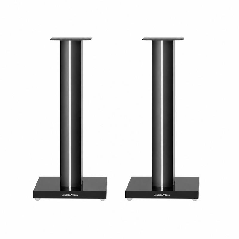 Pair Black FS-700 S3 Floor Stand for Select 700 Series Bookshelf Speakers