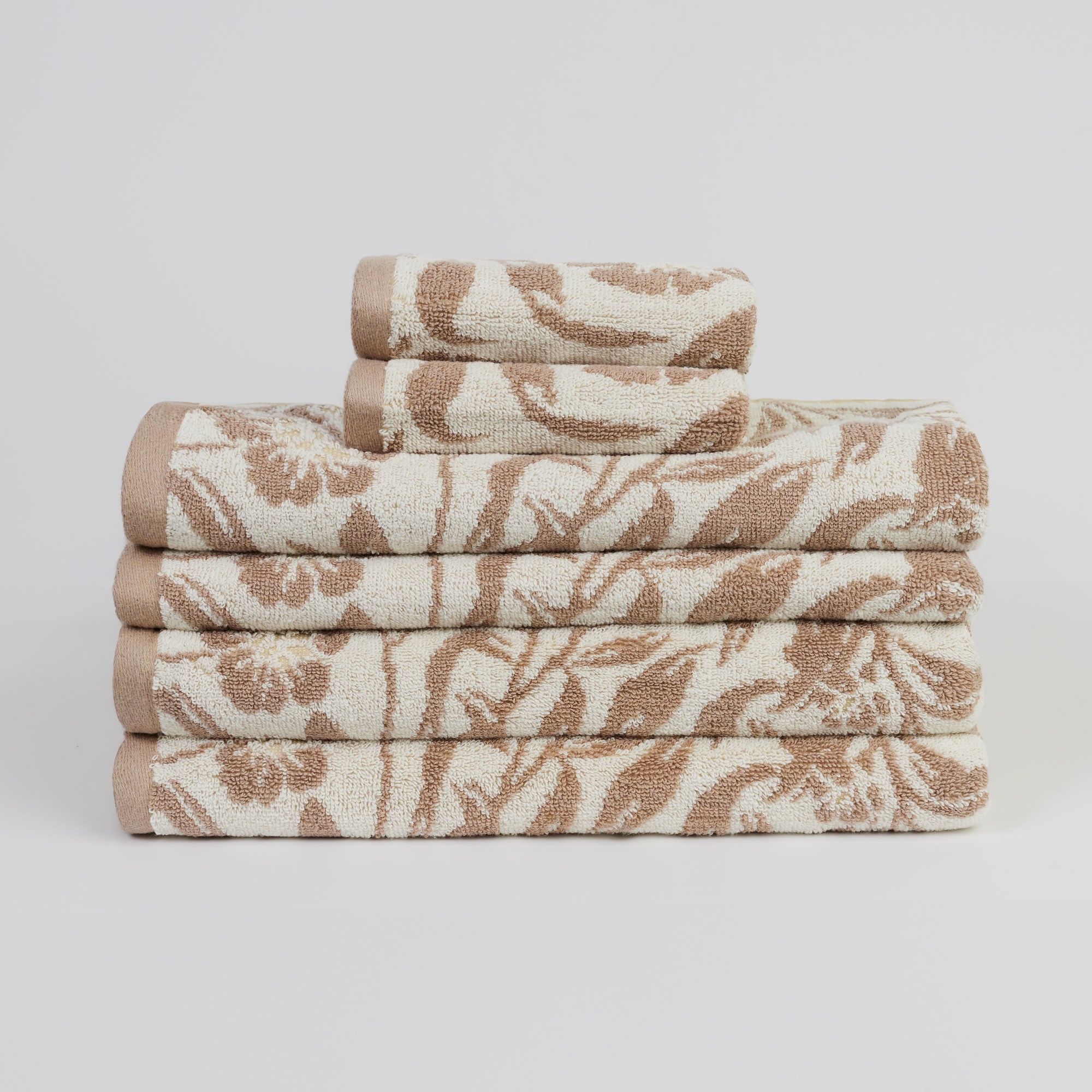 Florence Towel 6 Piece Set - (Linen)
