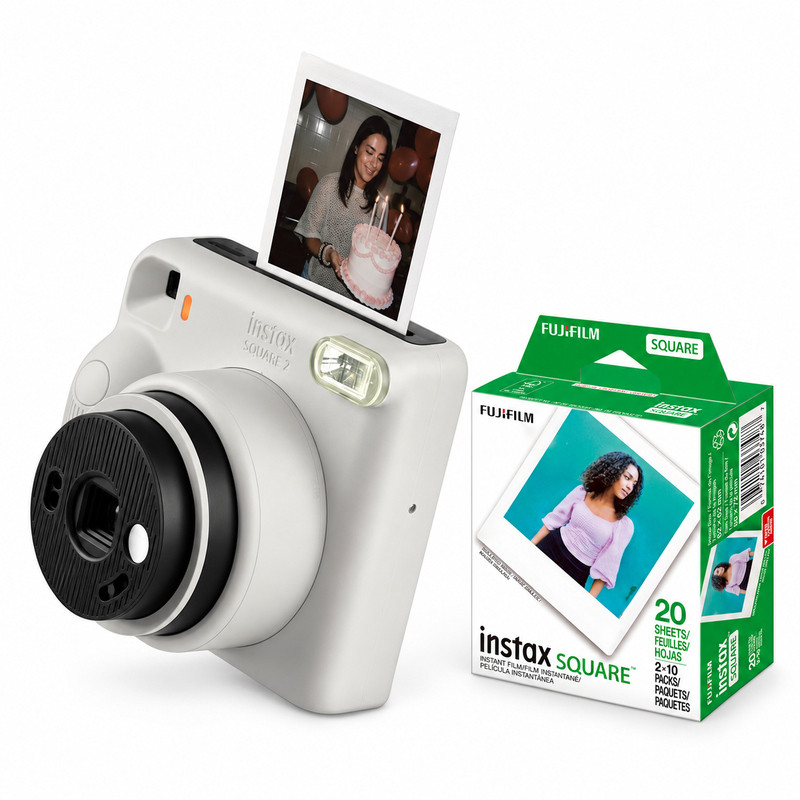 White Instax Square 2 with Film