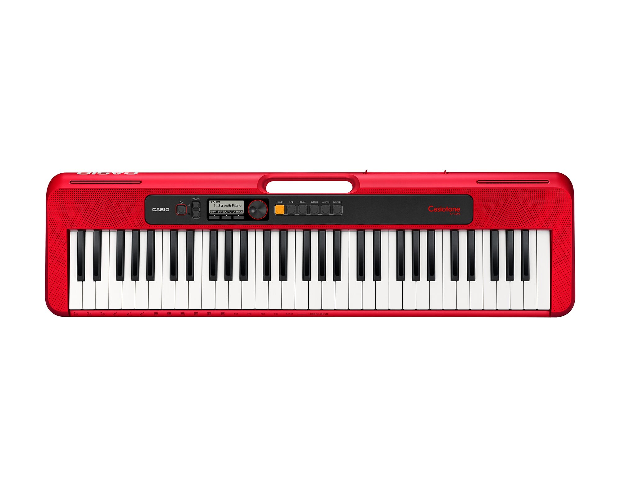 Casiotone 61 Key Portable Keyboard Red