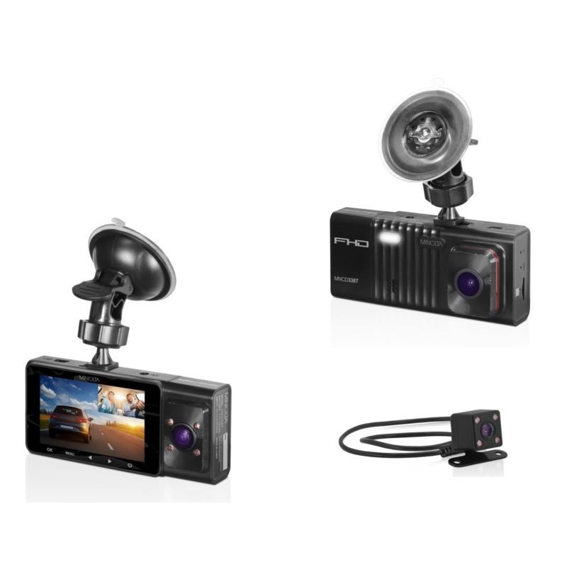 1080p Full HD Dash Camera w/3-Channels