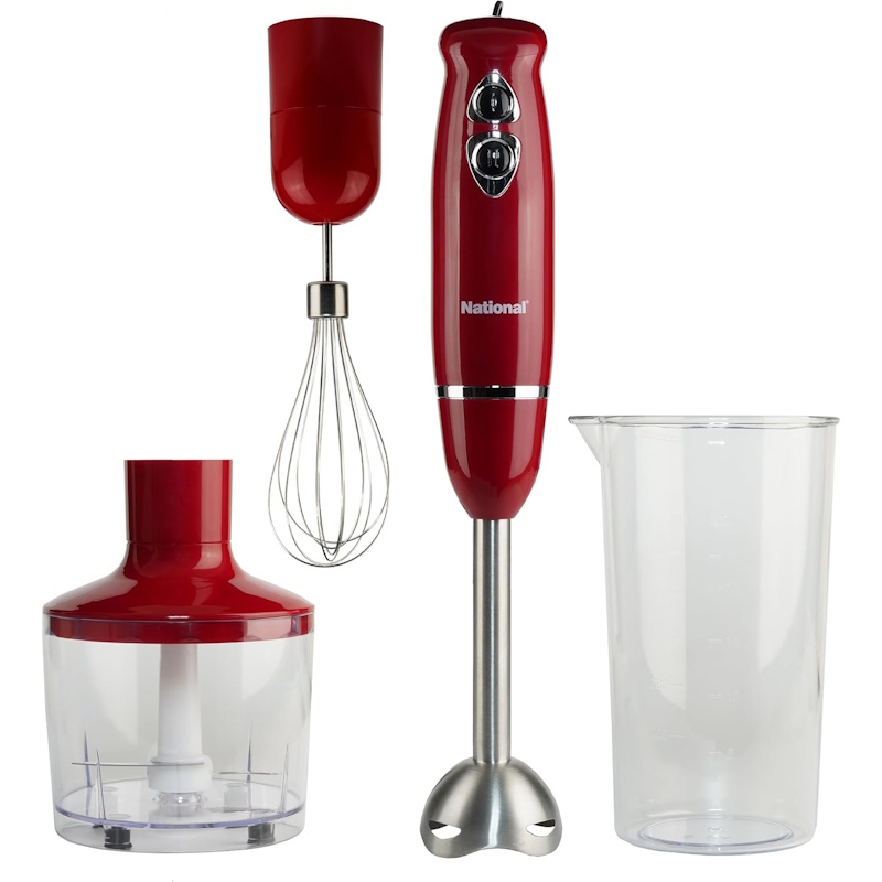 Red Multi-Purpose Immersion Hand Blender