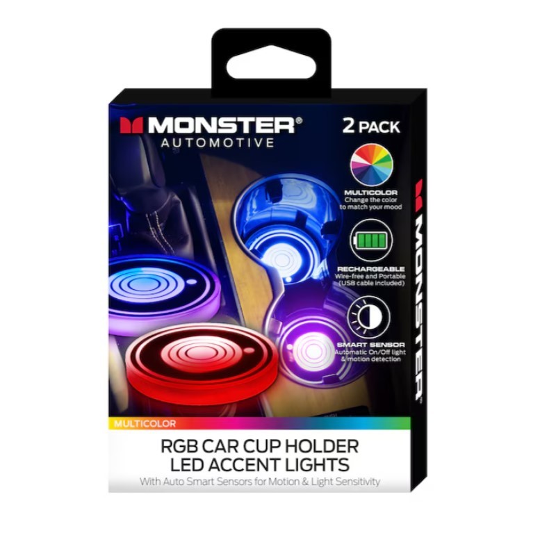 Multi-colored LED Coaster Lights
