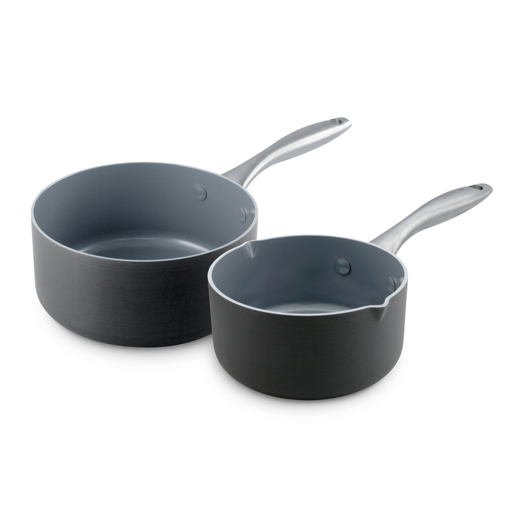 Lima 2pc Ceramic Nonstick Saucepan Set