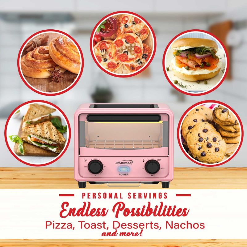 3L Mini Toaster Oven - Pink
