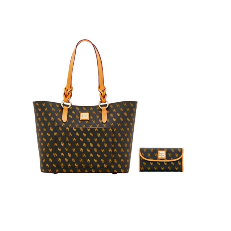 Blakely Tammy Tote and Continental Clutch Set - (Brown Tmoro)