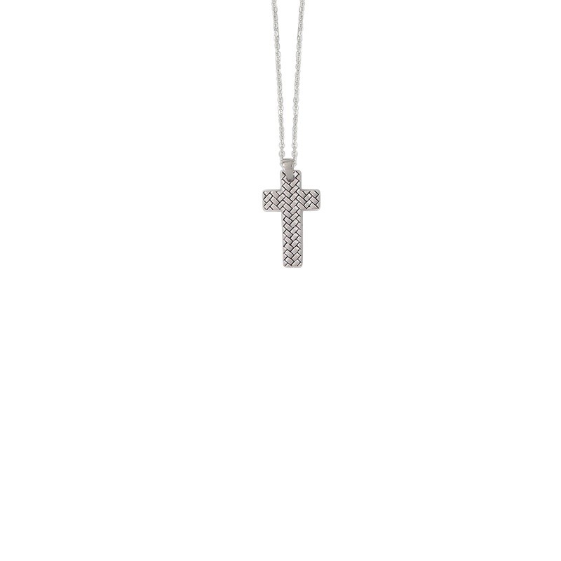 Men's Cross Pendant with chain in 925 Sterling Silver