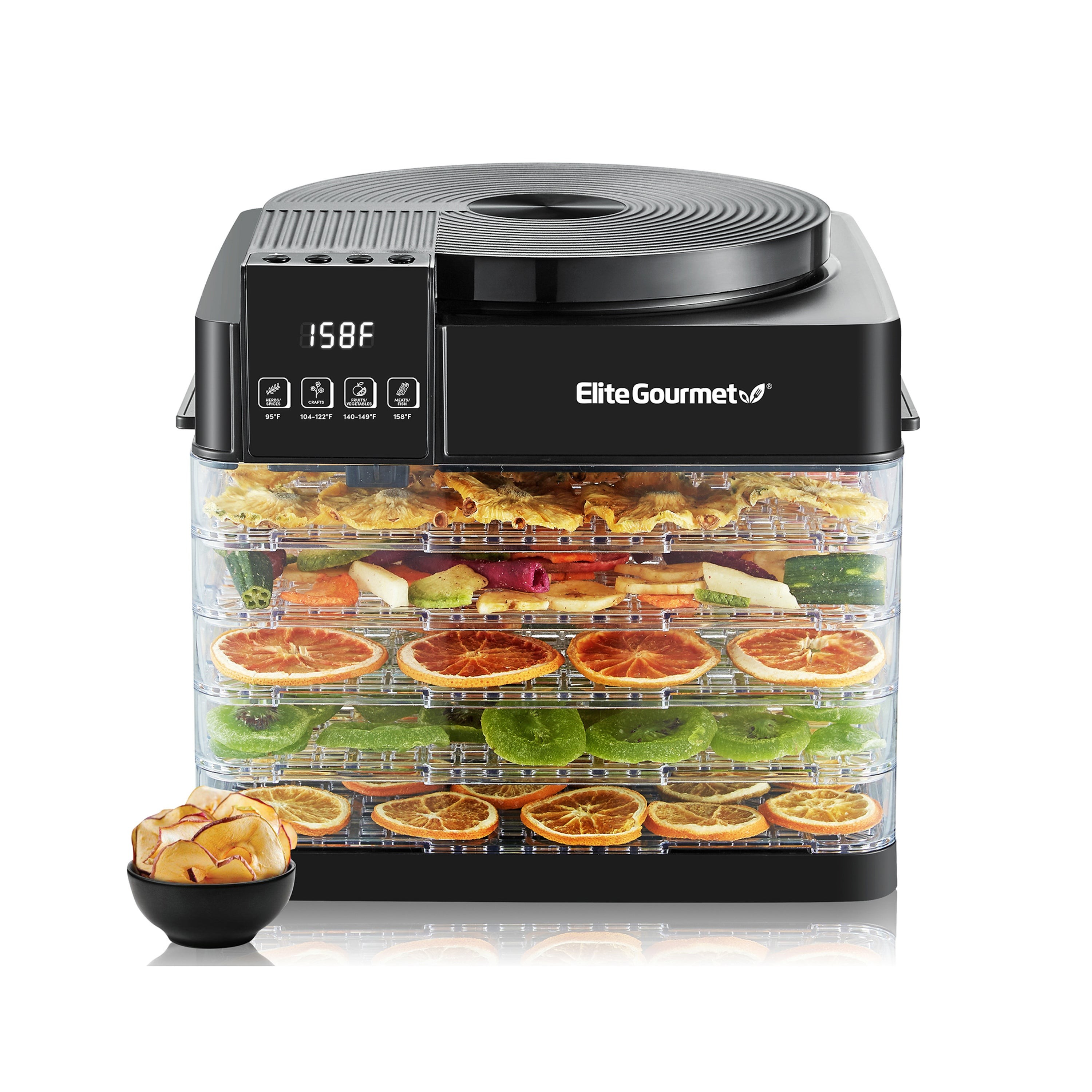 5-Tier Digital Food Dehydrator w/ Top & Down Heating