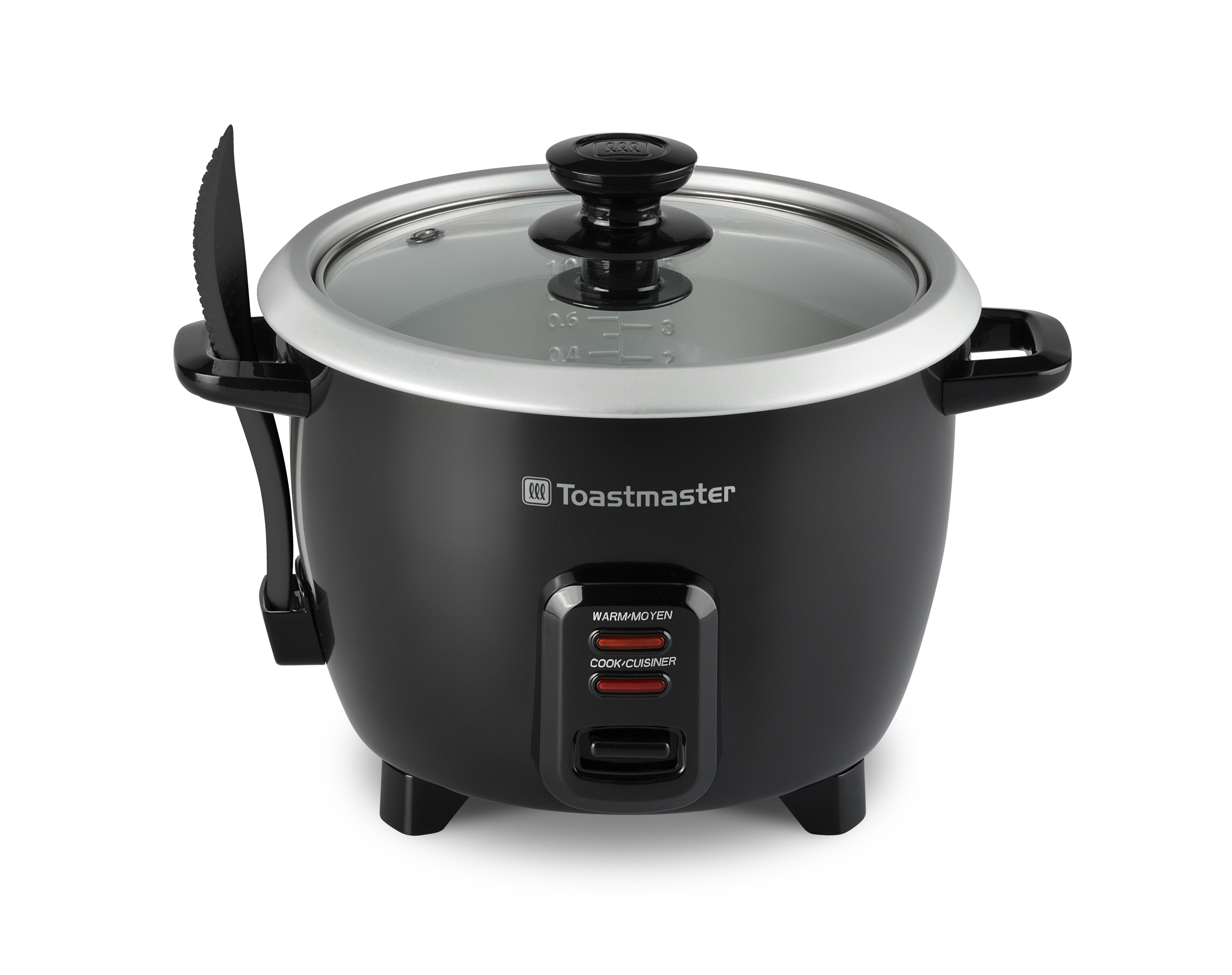 10 Cup Rice Cooker w/ Glass Lid