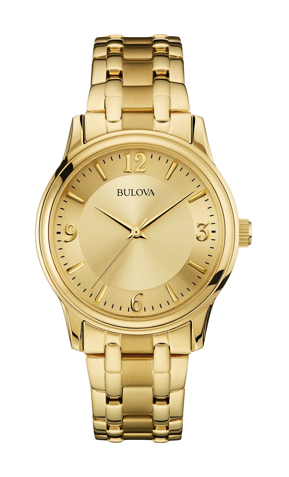 Mens Corporate Collection Gold-Tone Stainless Steel Watch Gold Dial